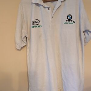 BMW White Polo with Green Accents